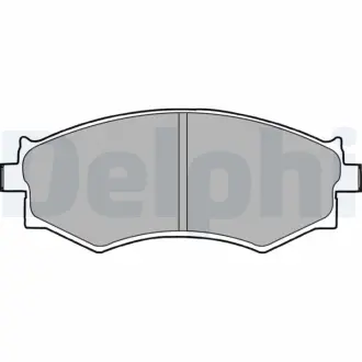 Комплект тормозных колодок, дисковый тормоз DELPHI LP1228