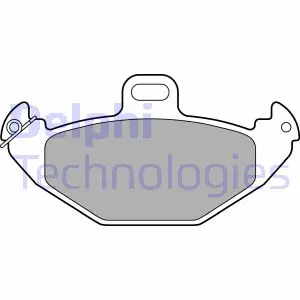 Гальмівні колодки. дискові DELPHI LP1252