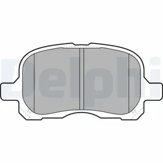 Комплект тормозных колодок, дисковый тормоз DELPHI LP1302