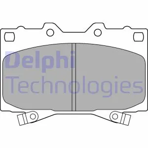 Гальмівні колодки. дискові DELPHI LP1308