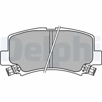 Комплект тормозных колодок, дисковый тормоз DELPHI LP1439