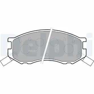 Комплект тормозных колодок, дисковый тормоз DELPHI LP1461