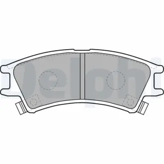 Комплект тормозных колодок, дисковый тормоз DELPHI LP1502