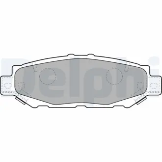 Комплект тормозных колодок, дисковый тормоз DELPHI LP1508