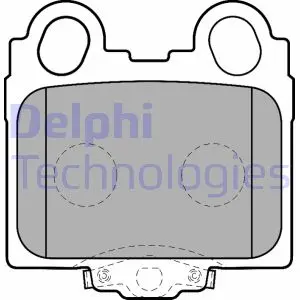 Гальмівні колодки. дискові DELPHI LP1510