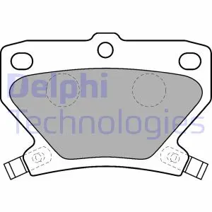 Комплект тормозных колодок, дисковый тормоз DELPHI LP1513