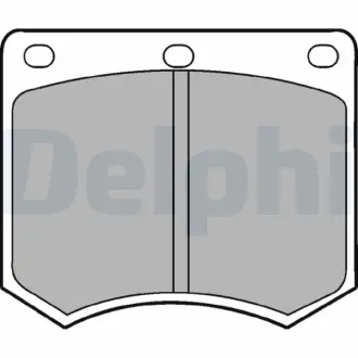 Комплект тормозных колодок, дисковый тормоз DELPHI LP154