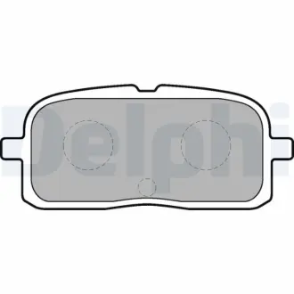 Комплект тормозных колодок, дисковый тормоз DELPHI LP1550