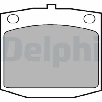 Комплект тормозных колодок, дисковый тормоз DELPHI LP166