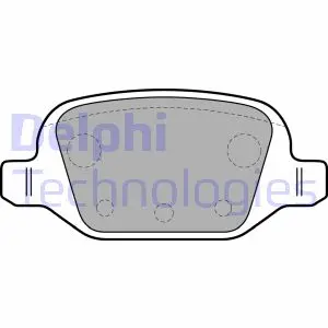 Комплект тормозных колодок, дисковый тормоз DELPHI LP1678
