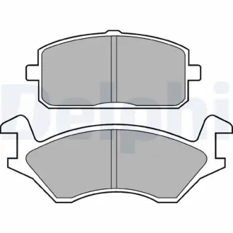 Комплект тормозных колодок, дисковый тормоз DELPHI LP169