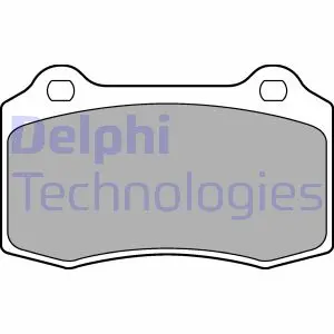 Комплект тормозных колодок, дисковый тормоз DELPHI LP1700 (фото 1)