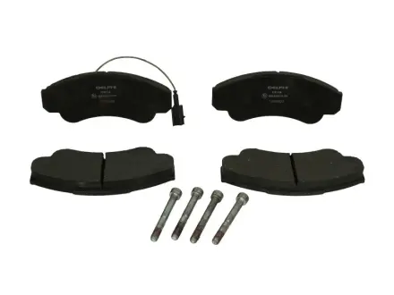 Комплект гальмівних колодок передн, CITROEN JUMPER I FIAT DUCATO PEUGEOT BOXER 2.0-3.0D 03.94- DELPHI LP1751