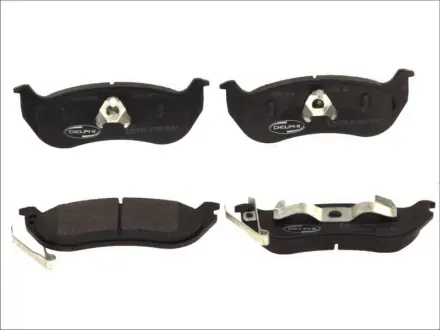 Комплект гальмівних колодок задн, JEEP CHEROKEE, WRANGLER II 2.4-4.0 08.96-01.08 DELPHI LP1859