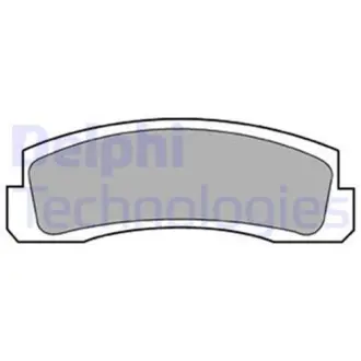 Комплект тормозных колодок, дисковый тормоз DELPHI LP189