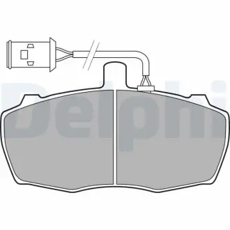 Комплект тормозных колодок, дисковый тормоз DELPHI LP2023