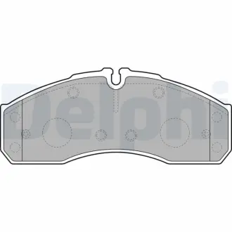 Комплект тормозных колодок, дисковый тормоз DELPHI LP2042
