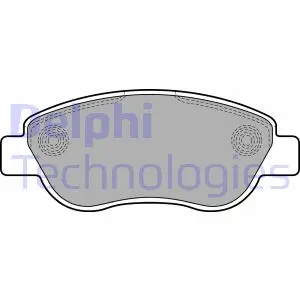 Комплект тормозных колодок, дисковый тормоз DELPHI LP2075