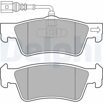 Гальмівні колодки дискові VW Touareg/Transporter/Multivan "R "03>> DELPHI LP2086