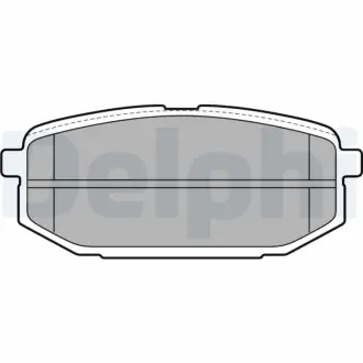 Комплект тормозных колодок, дисковый тормоз DELPHI LP2088