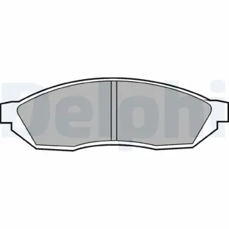 Комплект тормозных колодок, дисковый тормоз DELPHI LP208