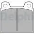 Комплект тормозных колодок, дисковый тормоз DELPHI LP20 (фото 1)