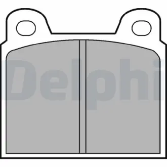 Комплект тормозных колодок, дисковый тормоз DELPHI LP20