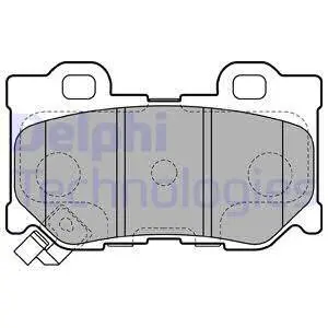 Гальмівні колодки дискові INFINITI G "R "08>> DELPHI LP2157