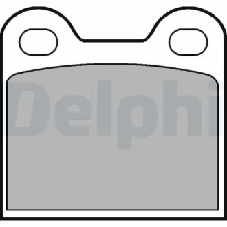 Комплект тормозных колодок, дисковый тормоз DELPHI LP21