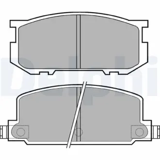 Комплект тормозных колодок, дисковый тормоз DELPHI LP220