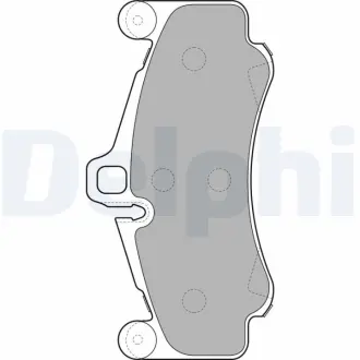 Комплект тормозных колодок, дисковый тормоз DELPHI LP2232