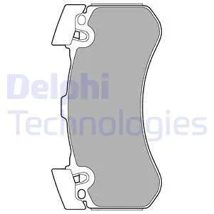 Комплект тормозных колодок, дисковый тормоз DELPHI LP2283