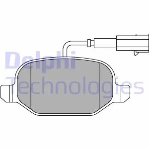 Комплект тормозных колодок, дисковый тормоз DELPHI LP2300