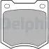 Комплект тормозных колодок, дисковый тормоз DELPHI LP23 (фото 1)