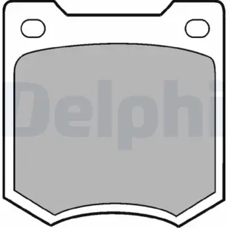 Комплект тормозных колодок, дисковый тормоз DELPHI LP23