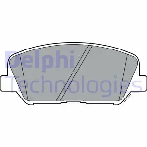 Комплект тормозных колодок, дисковый тормоз DELPHI LP2477