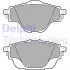Комплект гальмівних колодок задн, DS DS 4 II, DS 7, DS 9 CITROEN C4 GRAND PICASSO II, C4 II, C4 PICASSO II, C4 SPACETOURER, C5 AIRCROSS, C5 X, GRAND C4 SPACETOURER 1.2-Electric 02.13- DELPHI LP2509 (фото 1)