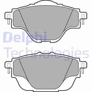 Комплект гальмівних колодок задн, DS DS 4 II, DS 7, DS 9 CITROEN C4 GRAND PICASSO II, C4 II, C4 PICASSO II, C4 SPACETOURER, C5 AIRCROSS, C5 X, GRAND C4 SPACETOURER 1.2-Electric 02.13- DELPHI LP2509