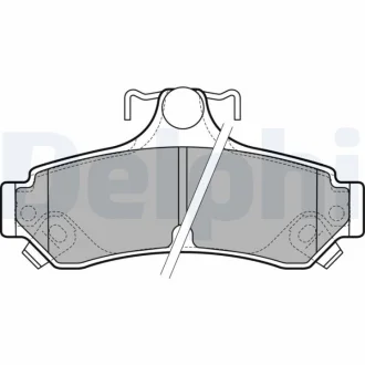 TOYOTA гальмівні колодки задн.Camry 2.5/3.5 11- DELPHI LP2700