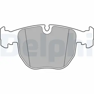 Комплект тормозных колодок, дисковый тормоз DELPHI LP2708
