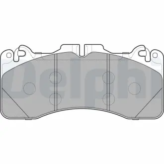 Комплект тормозных колодок, дисковый тормоз DELPHI LP2760