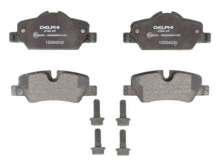 Комплект гальмівних колодок задн, MINI (F55), (F56), (F57) 1.2-2.0D 09.13- DELPHI LP2762