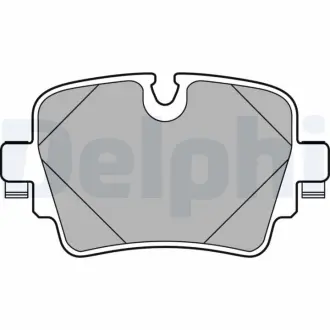 Комплект тормозных колодок, дисковый тормоз DELPHI LP2767