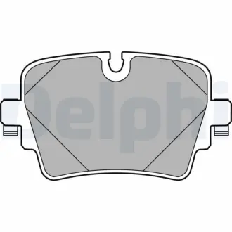 Комплект тормозных колодок, дисковый тормоз DELPHI LP2768