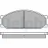 Комплект тормозных колодок, дисковый тормоз DELPHI LP280 (фото 1)