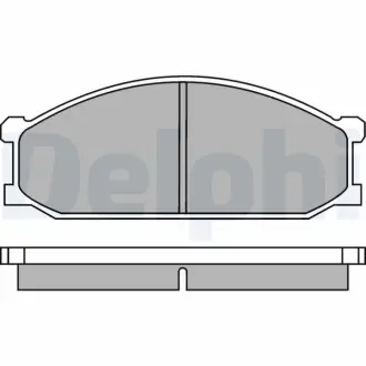 Комплект тормозных колодок, дисковый тормоз DELPHI LP280
