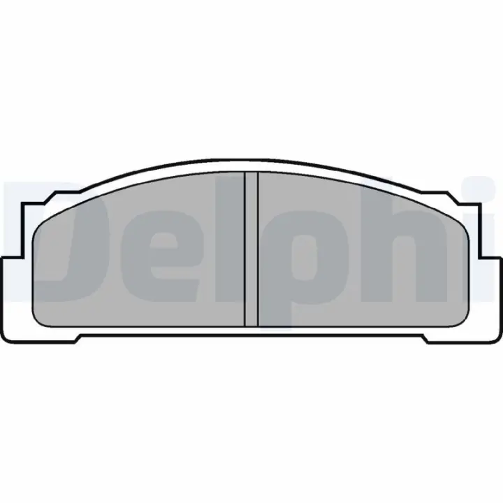 Комплект тормозных колодок, дисковый тормоз DELPHI LP30 (фото 1)