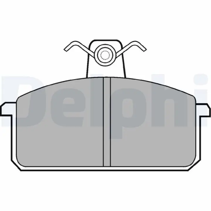 Комплект тормозных колодок, дисковый тормоз DELPHI LP305 (фото 1)