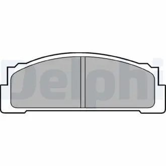 Комплект тормозных колодок, дисковый тормоз DELPHI LP30