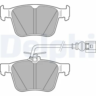 Комплект гальмівних колодок задн, AUDI A3, Q3, TT 2.5 03.15- DELPHI LP3267